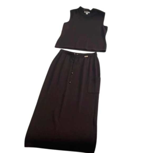 ST. JOHN setPencil Skirt Set tank top knit maxi sleeveless